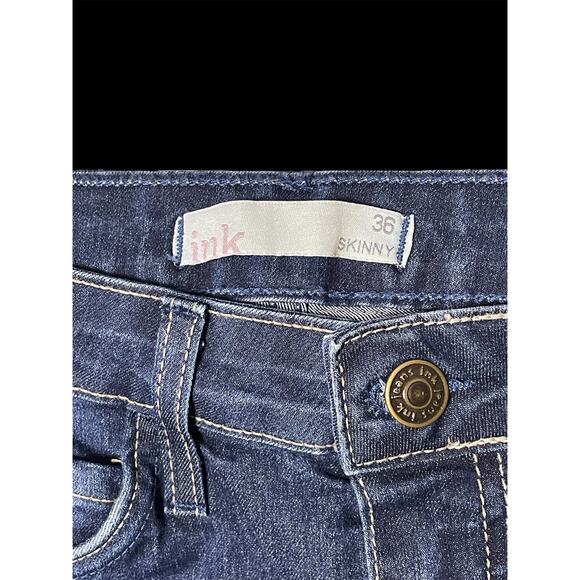 Ink Blue Denim Skinny Jeans Women's Size 36 - Picture 3 of 7